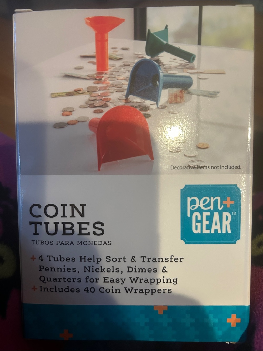 Easy Wrap Coin Stacking Tubes With 40 Paper Coins Wrappers Assorted Colors